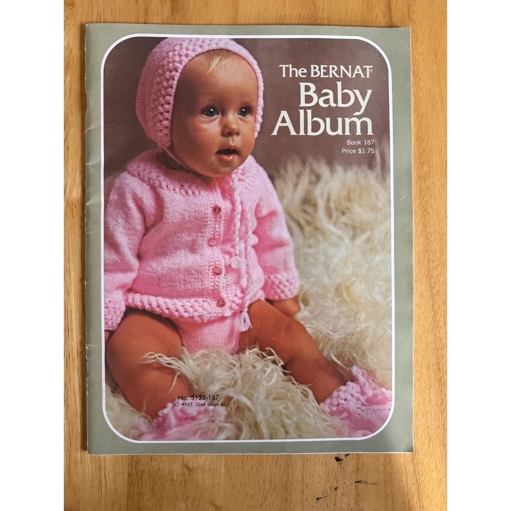 The Bernat Baby Album Crochet Knit Vintage 1972 Booklet Bernat